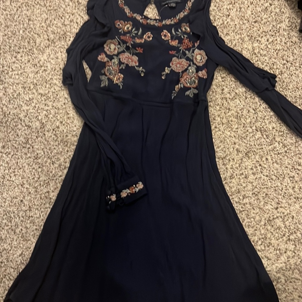 Boho American eagle xxs cold shoulder dress